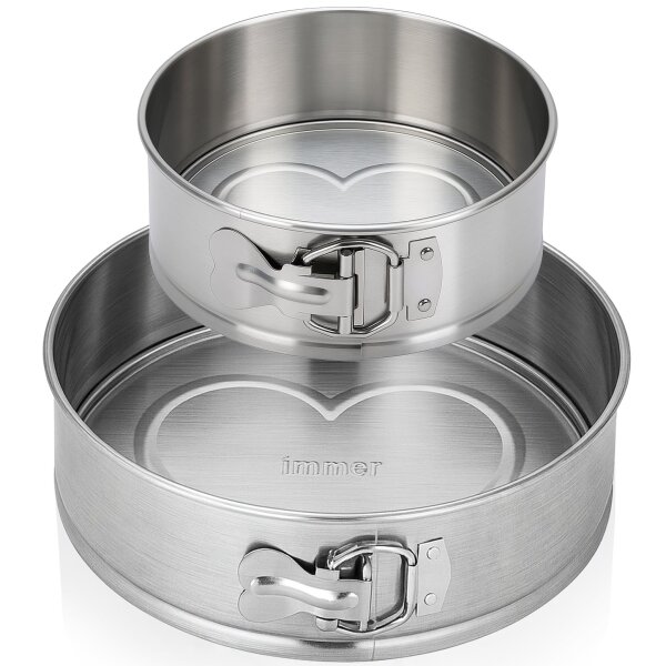 Set mit 2 Springformen aus Edelstahl 18/10 – Ø 25 cm + 18 cm