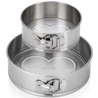 Set mit 2 Springformen aus Edelstahl 18/10 – Ø 25 cm + 18 cm