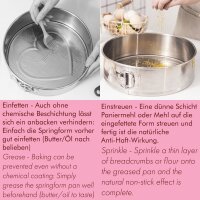 Set mit 2 Springformen aus Edelstahl 18/10 – Ø 25 cm + 18 cm