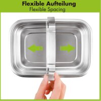 Fiambrera Premium EasyLock de acero inoxidable 800 ml