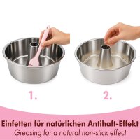Edelstahl Gugelhupf-und Engelskuchenform 26 cm