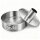 Springform Edelstahl Backform mit Flach- und Rohrboden, PFAS-frei, 25 cm
