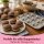 Set di teglie per muffin in acciaio inox, classiche e a forma di cuore
