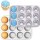 Set di teglie per muffin in acciaio inox, classiche e a forma di cuore