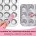 Set di teglie per muffin in acciaio inox, classiche e a forma di cuore