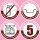 Set di teglie per muffin in acciaio inox, classiche e a forma di cuore