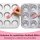 Juego de moldes para muffins de acero inoxidable, clásicos y con corazones