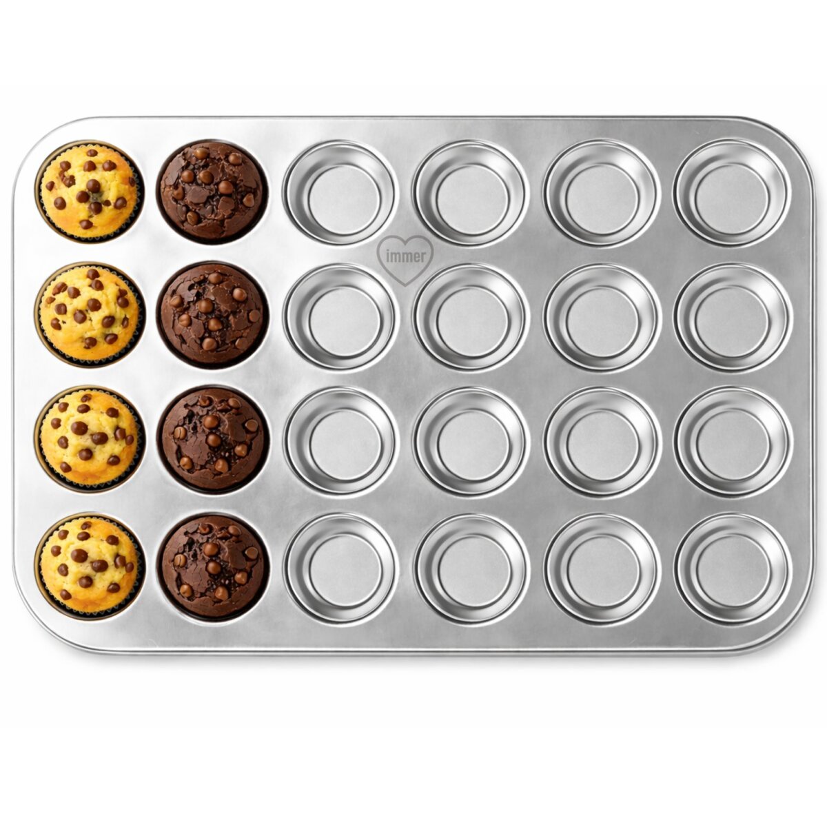 Stainless Steel Muffin Pan Set 18/8 box