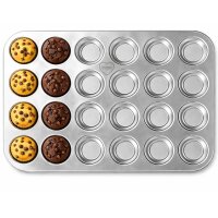 Edelstahl Muffinform 24er Mini-Muffins