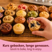 Edelstahl Muffinform 24er Mini-Muffins