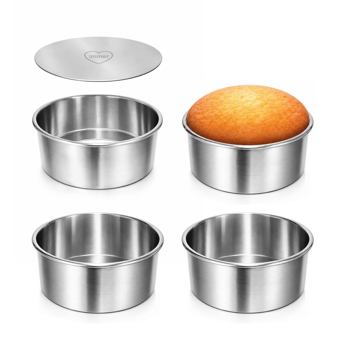 Stainless Steel Muffin Pan Set 18/8 box