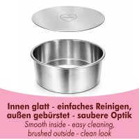 Set di teglie per muffin in acciaio inox, classiche e a forma di cuore