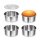 Set di teglie per muffin in acciaio inox, classiche e a forma di cuore
