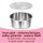 Set di teglie per muffin in acciaio inox, classiche e a forma di cuore